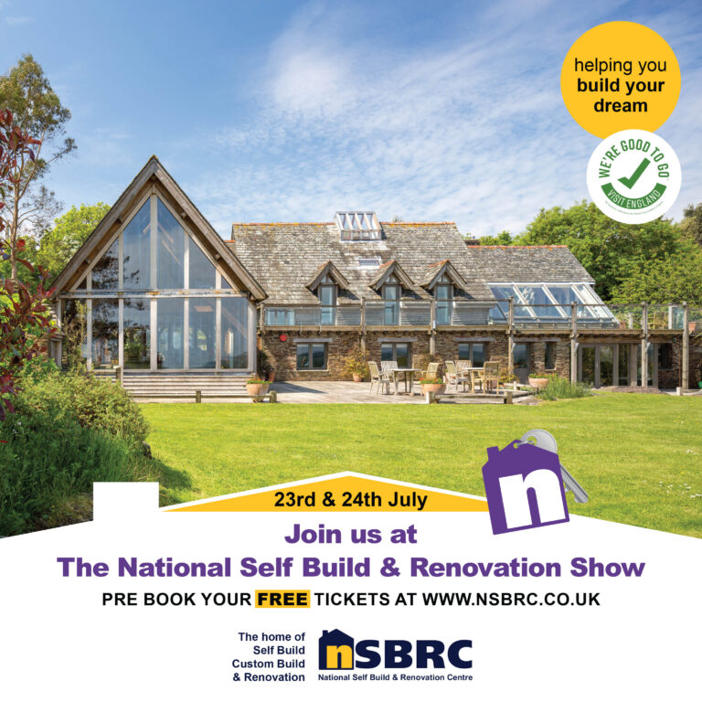 The National Self Build & Renovation Show: Fri 23rd & Sat 24th July 2021.